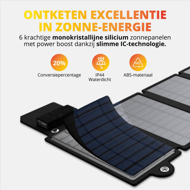 Lideka Solar Powerbank + 3x Solar Charger