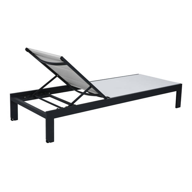 AXI Elio Ligbed in Antraciet / Crème Lounger met Aluminium frame verstelbaar in 5 standen