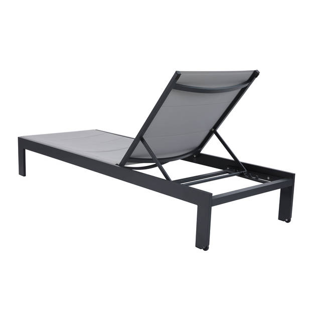 AXI Elio Ligbed in Antraciet / Grijs Lounger met Aluminium frame verstelbaar in 5 standen