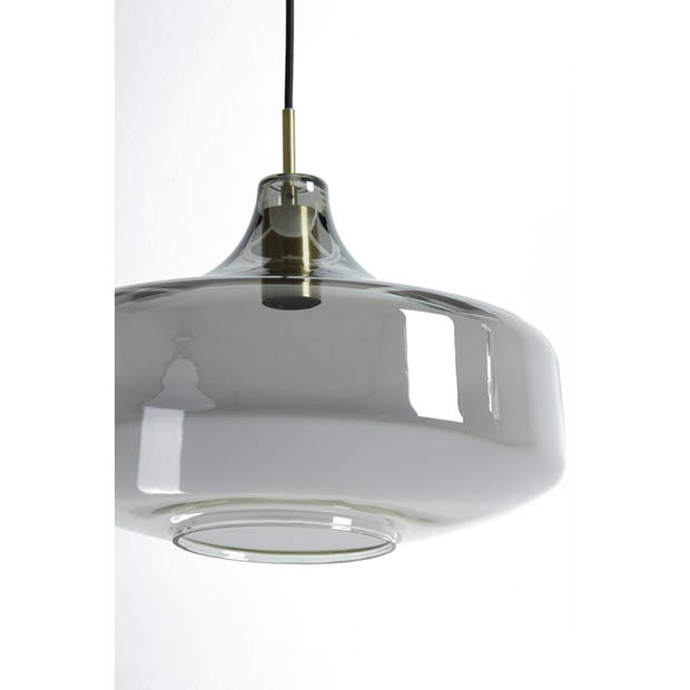 Light and Living hanglamp - brons - glas - 2969212