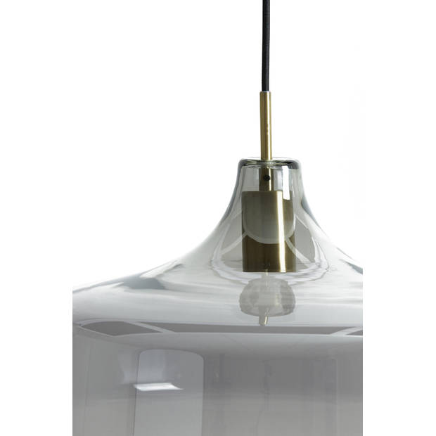 Light and Living hanglamp - brons - glas - 2969212