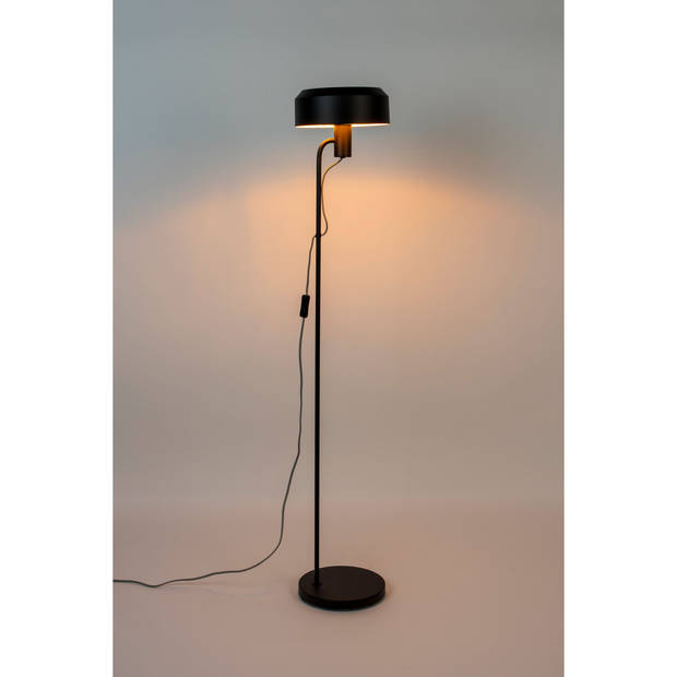 Housecraft Landon Vloerlamp/ Staande Leeslamp Zwart