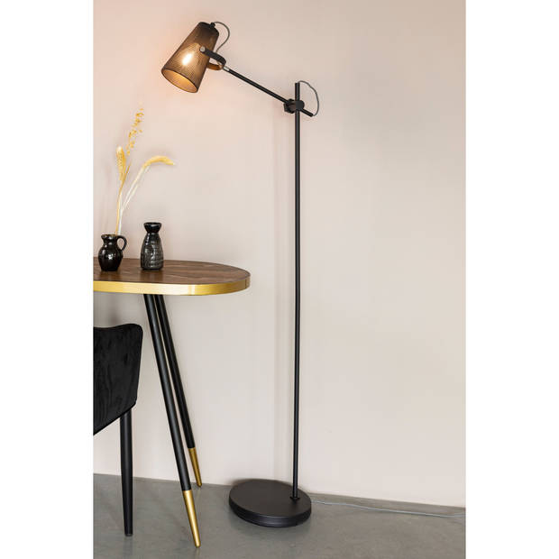 Housecraft Fokus Vloerlamp/ Staande Leeslamp Zwart