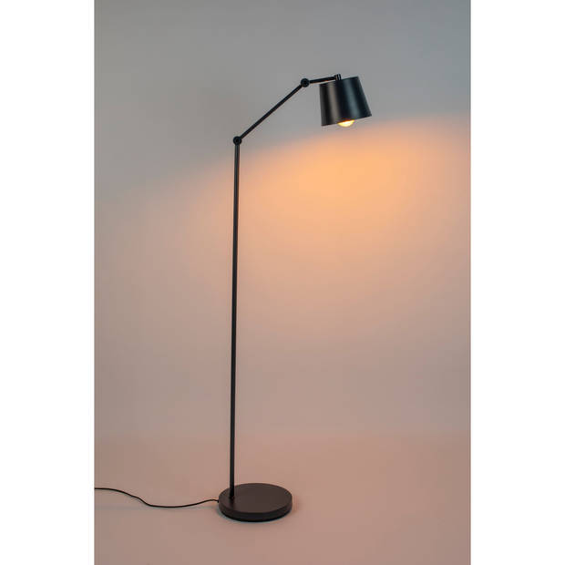 Housecraft Hajo Vloerlamp/ Staande Leeslamp Zwart