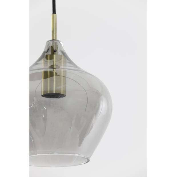 Light and Living hanglamp - brons - glas - 2948927