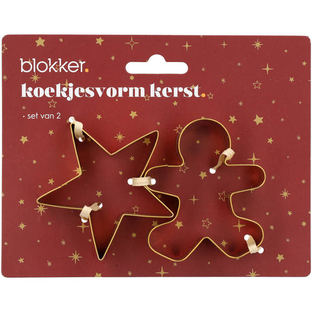 Blokker Christmas Stories uitsteekvorm ster en peperkoekmannetje