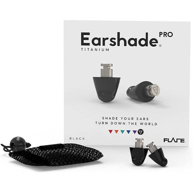 Flare Audio Oordopjes Earshade Pro Titanium Zwart