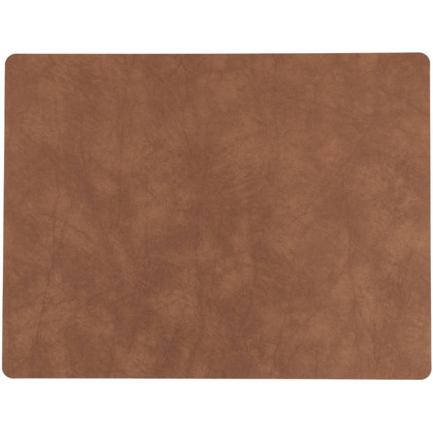 LIND DNA Placemat Nupo - Leer - Natuur - 45 x 35 cm