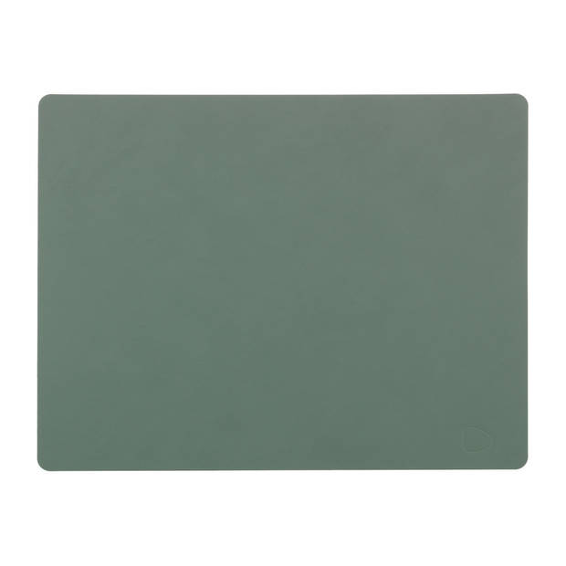 LIND DNA Placemat Nupo - Leer - Pastel Groen - 45 x 35 cm