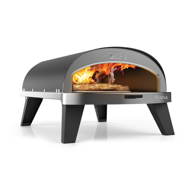 ZiiPa Pizza Oven Piana - Gasmodel - met Thermometer - Leisteen - voor ø 30 cm pizza's - Roterende pizzasteen