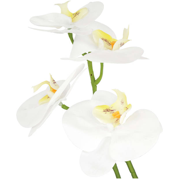 Blokker kunstplant Orchidee - 53cm - wit