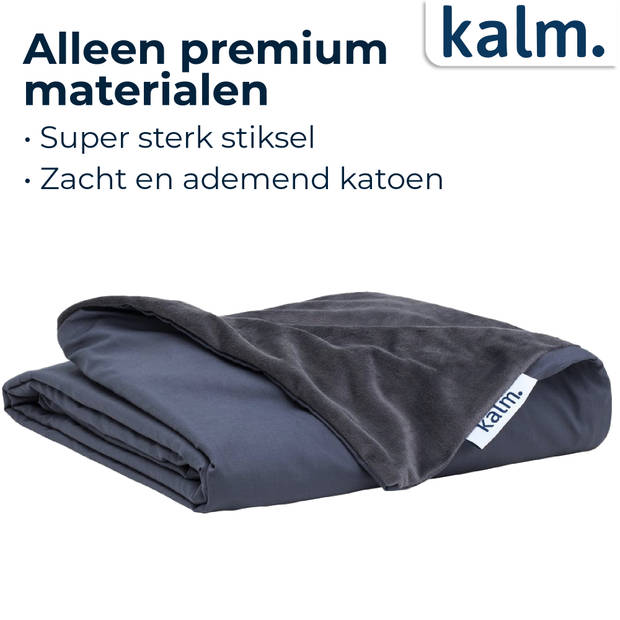 Kalm 4-Seizoens Duvet cover - Verzwaringsdeken hoes - 140 x 200 cm - Luchtig - Ademend