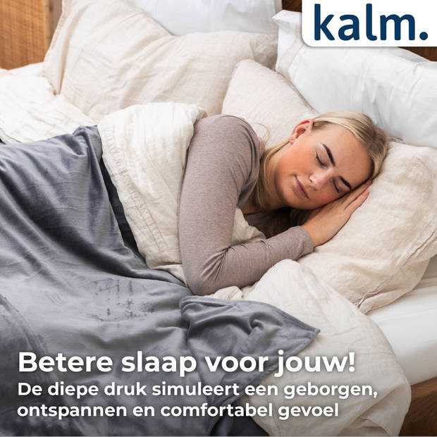 Kalm 4-Seizoens Duvet cover - Verzwaringsdeken hoes - 140 x 200 cm - Luchtig - Ademend