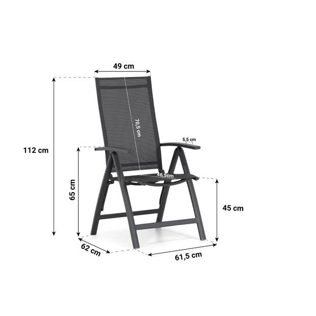 Presto Donato/Madras 220 cm dining tuinset 7-delig