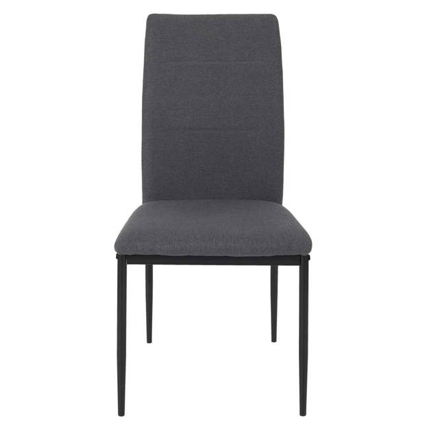 Eettafel-set met 4 stoelen 120x75x70cm - Bruin/Zwart/Grijs