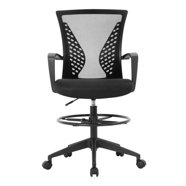 BestOffice OC-20DF2-Black Bureau Stoel - Home & Office Chair - Tot 113 KG - Ergonomisch - Zwart