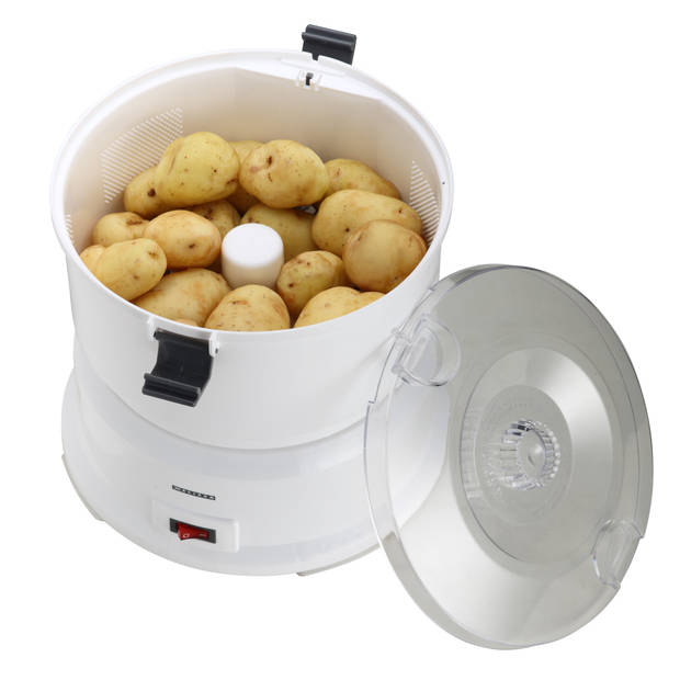 Elektrische aardappelschiller met een capaciteit van 1 kg - Aardappelschrapmachine 85W Melissa Wit