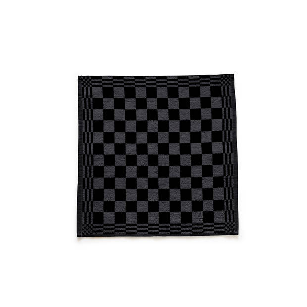 Eleganzzz Keukendoekset Blok 50x50cm - zwart - set van 6