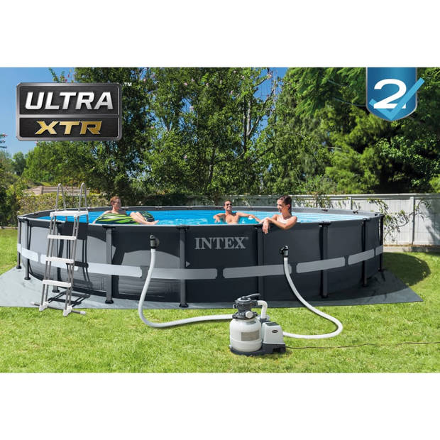 Intex - 6.1m x 1.22m ultra xtr frame pool set