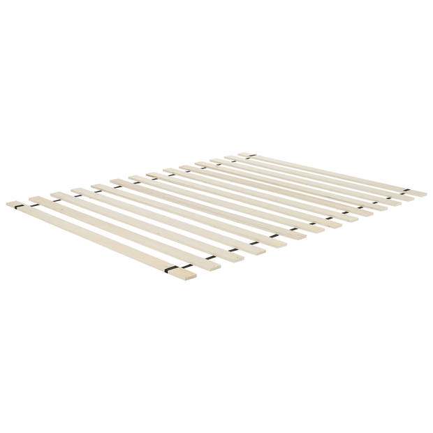 Beliani LUBBON - Tweepersoonsbed-Beige-Fluweel