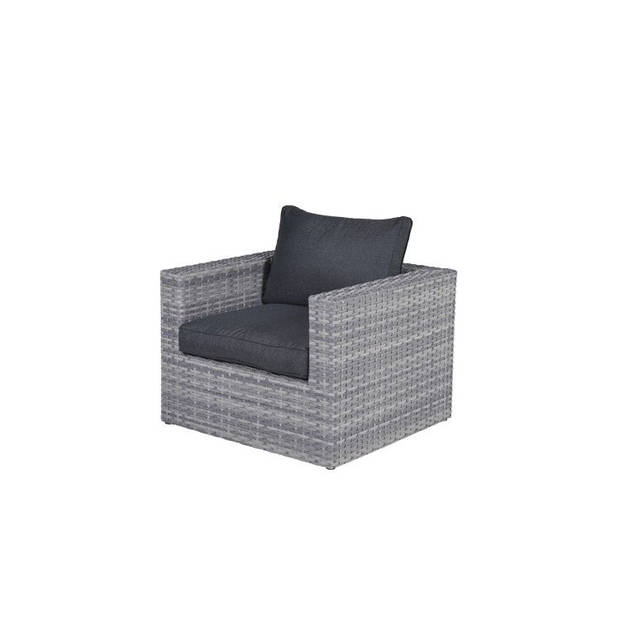 Garden Impressions Menorca lounge fauteuil - cloudy grey /refblack