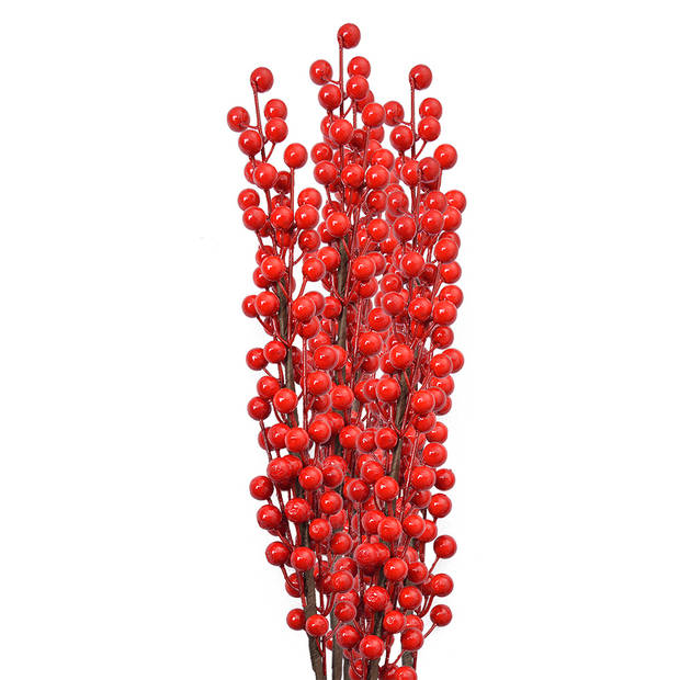 Clayre & Eef Kunstbloem 70 cm Rood Kunststof Rood