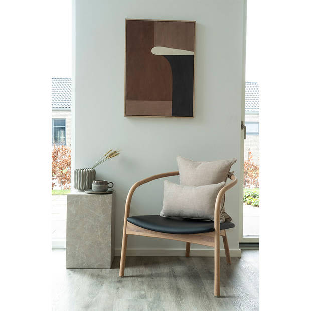 Alberca fauteuil naturel,zwart.