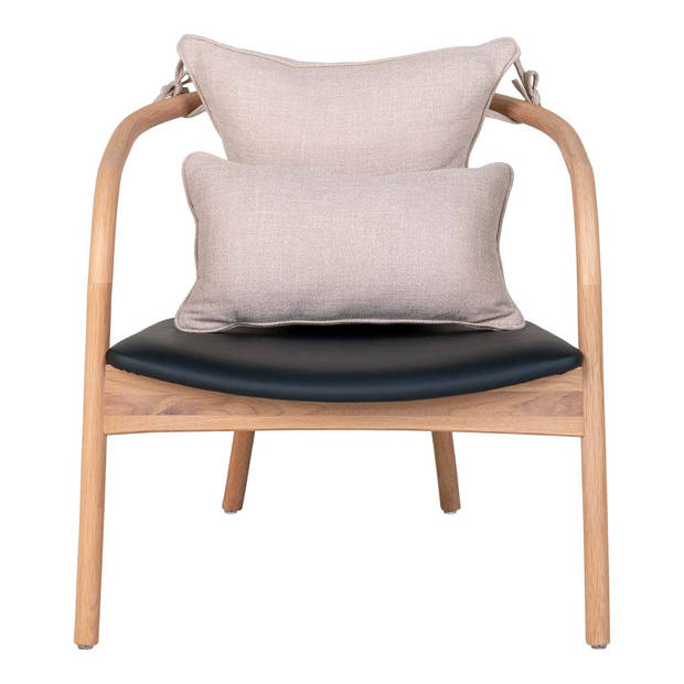 Alberca fauteuil naturel,zwart.