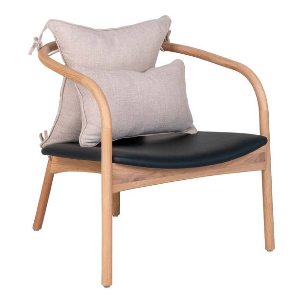 Alberca fauteuil naturel,zwart.