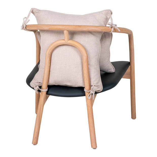 Alberca fauteuil naturel,zwart.