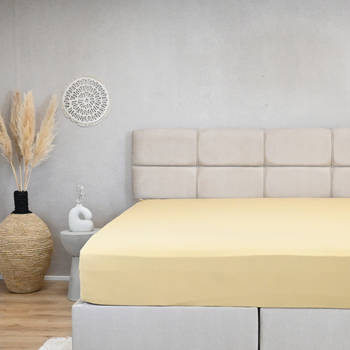 HappyBed Taupe 180x200 cm - Hoeslaken - 100% katoen