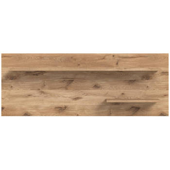 Woody wandkast wandplank eik decor,zwart.