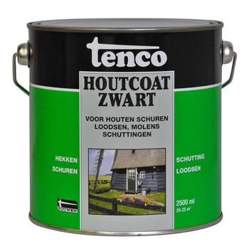 tenco - Houtcoat zwart 2,5l verf/beits