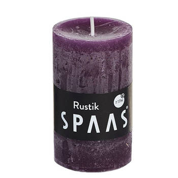 Spaas - Rustieke cilinderkaars 48/80 - aubergine