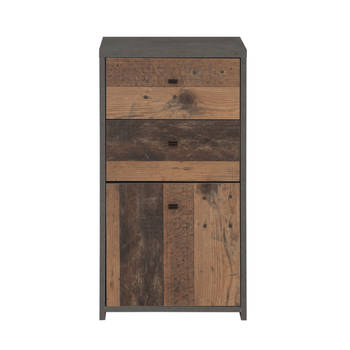 Meubella Dressoir Sahara - Old wood - Grijs - 40 cm