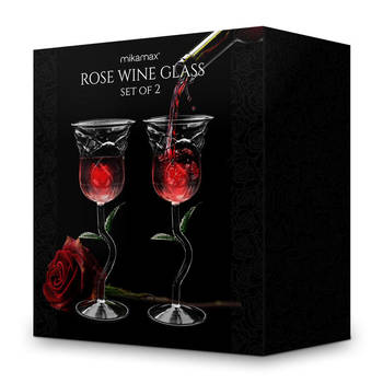 Blokker Rozen Wijnglazen - Rose Wine Glass Set aanbieding