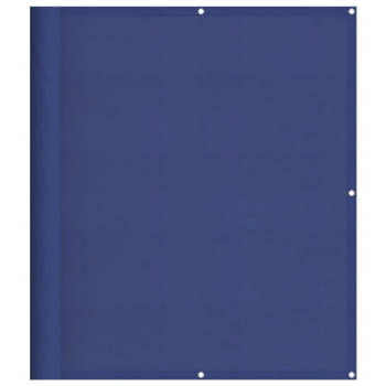 vidaXL Balkonscherm 120x700 cm 100% oxford polyester blauw