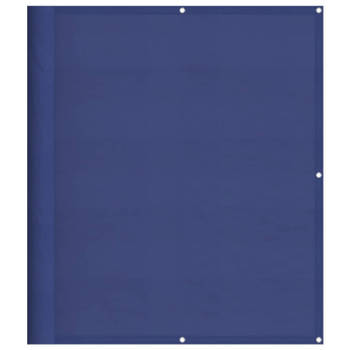 vidaXL Balkonscherm 120x800 cm 100% oxford polyester blauw