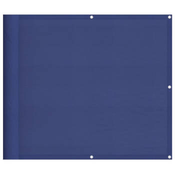vidaXL Balkonscherm 90x1000 cm 100% oxford polyester blauw