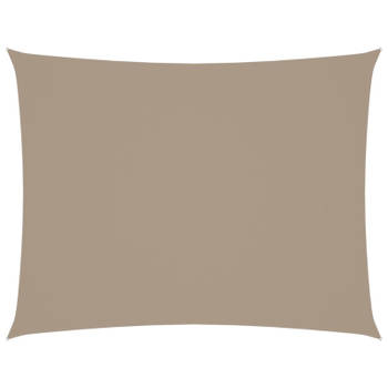 vidaXL Zonnescherm rechthoekig 2x3,5 m oxford stof taupe