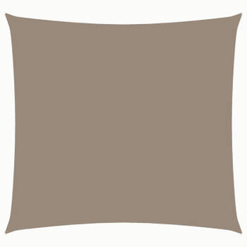 vidaXL Zonnescherm vierkant 3,6x3,6 m oxford stof taupe