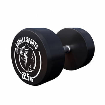 Gorilla Sports Dumbbell - 22,5 kg - Halter - Vaste dumbell - Gietijzer