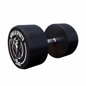 Gorilla Sports Dumbbell - 35 kg - Halter - Vaste dumbell - Gietijzer