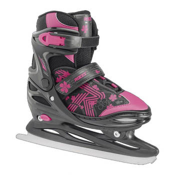 Roces Jokey Ice 3.0 verstelbare schaatsen zwart/roze maat 26-29