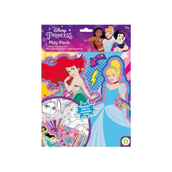 Disney - Princess - Kleurboek met Kleurpotloden - 3+ Jaar