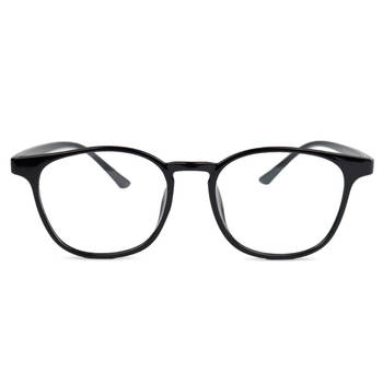 Montour Blauw Licht Bril - Filter - Kris - Vierkant Model - Zwart - Met Brillenhoes en -doek - Computerbril