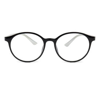 Montour Blauw Licht Bril - Filter - Ezra - Ovaal - Model - Zwart - Met Brillenhoes en -doek - Computerbril