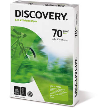 Discovery kopieerpapier ft A3, 70 g, pak van 500 vel 5 stuks