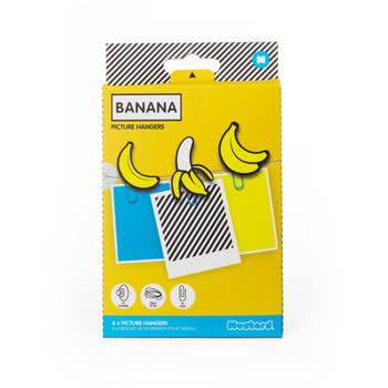 Mustard - Fun Decoratie Fotoclips Banana Set van 6 Stuks - Kunststof - Geel