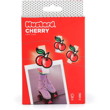 Mustard - Cherry Fotoclips LED Set van 10 Stuks - Vilt - Multicolor